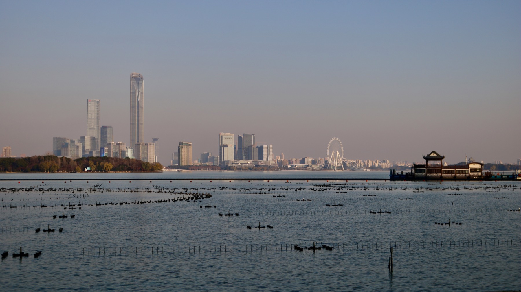 Lake and skyline / 湖岸天际线